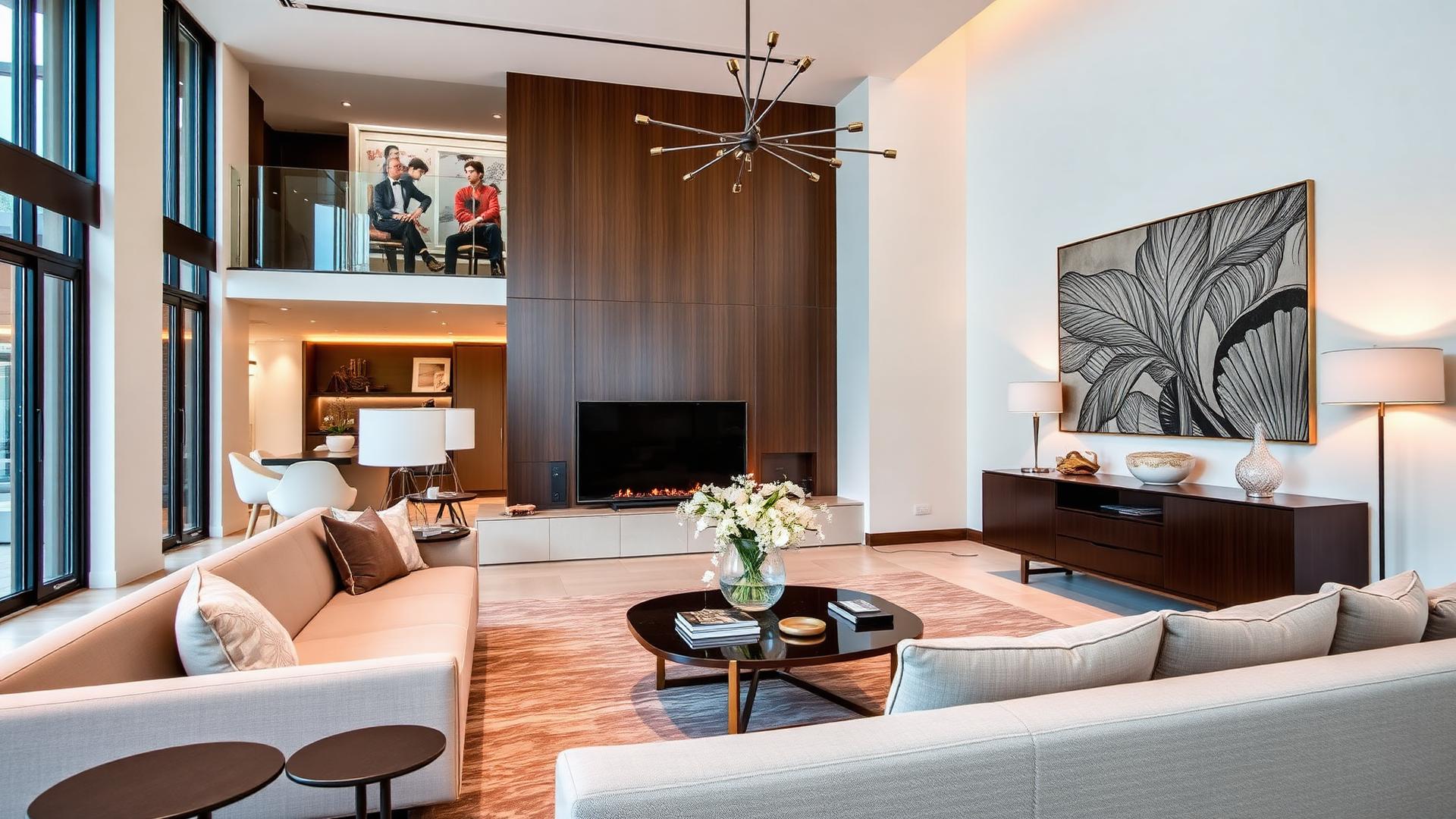 Elegant modern living room interior